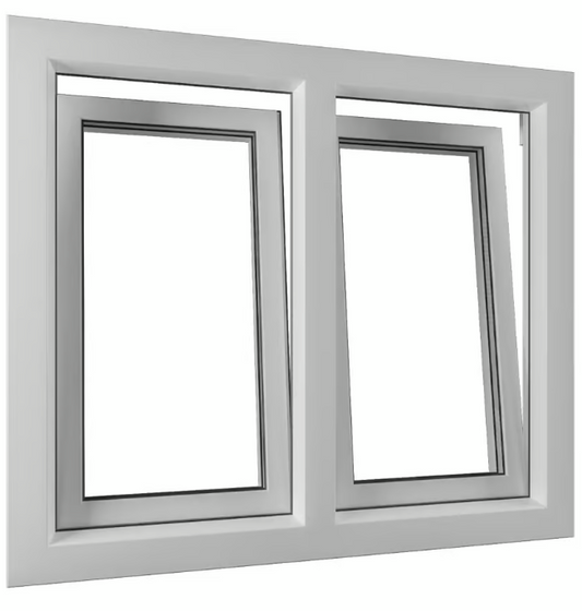 Deceuninck - Plastic double tilt and turn window