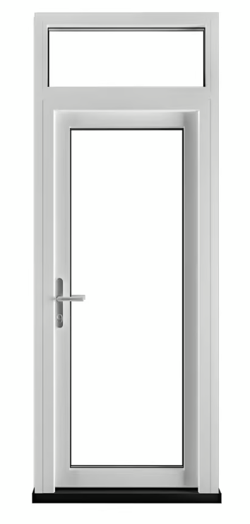 Deceuninck - Plastic back door with skylight