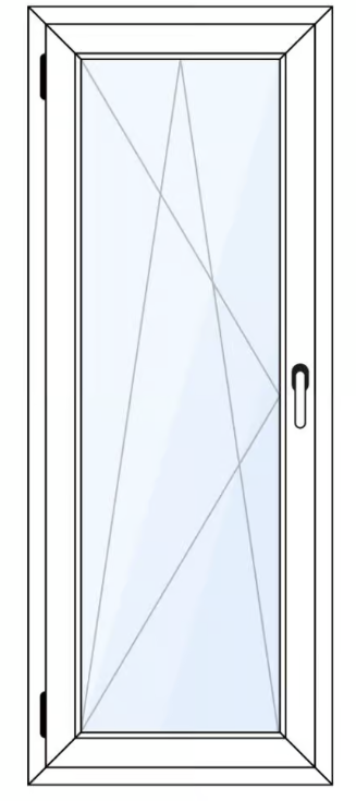 Deceuninck - Plastic balcony door in tilt and turn version