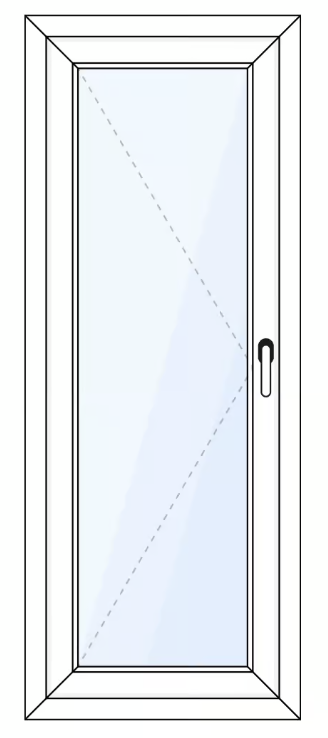 Deceuninck - Plastic balcony door that opens outwards